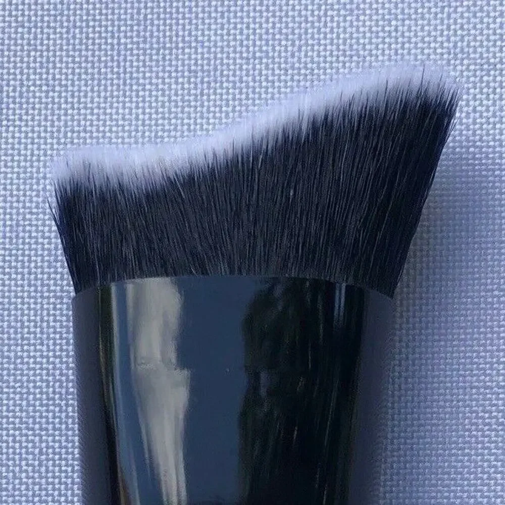 Elf Makeup Brush Black Sculpting Face Brush Ultra Fine Synthetic Lot of Two